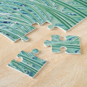 Weiche grüne Pflanze Palmblättrig Puzzle (Seite)