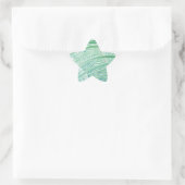 Weiche grüne Pflanze Palmblättrig Stern-Aufkleber (Tasche)