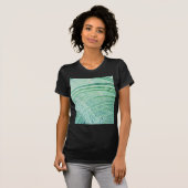 Weiche grüne Pflanze Palmblättrig T-Shirt (Vorne ganz)