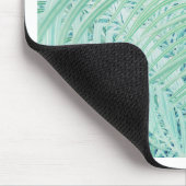 Weiche grüne Pflanzenpalmenblätter Mousepad (Ecke)