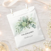 Weiche grüne Sukkulente Hochzeit florale botanisch Geschenktütchen (Ausgeschnitten)