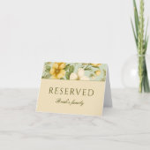 Weiche grüne und beige Blume Hochzeitszeichen vorb Karte (Vorderseite)