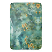 Weiche grüne Wildblumen Badematte (Vorderseite Vertikal)