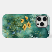 Weiche grüne Wildblumen iPhone Hülle (Rückseite (Horizontal))