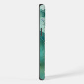 Weiche grüne Wildblumen iPhone Hülle (Rechte Seite)