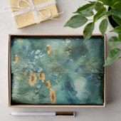 Weiche grüne Wildblumen Seidenpapier (Geschenk)