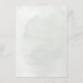 Weiche Grünpflanzen Tropische Blume Hochzeitsinfor Begleitkarte (Rückseite)