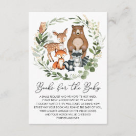 Weiche Grünpflanzen Woodland Tiere Bücher für Baby Begleitkarte