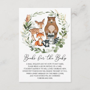 Weiche Grünpflanzen Woodland Tiere Bücher für Baby Begleitkarte