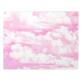 Weiche Happy Rose Wolkendekoration Notizblock (Vorderseite)
