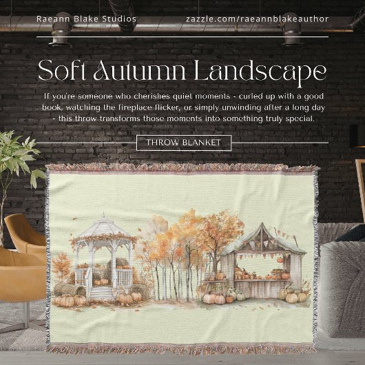 Weiche Herbstlandschaft-Wurfdecke Decke