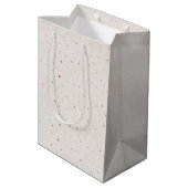 Weiche Herz Muster Geschenktasche Mittlere Geschenktüte (Rückseite Schrägansicht)