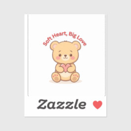 Weiche Herzen Große Liebe Süße Teddybär Tassen Aufkleber