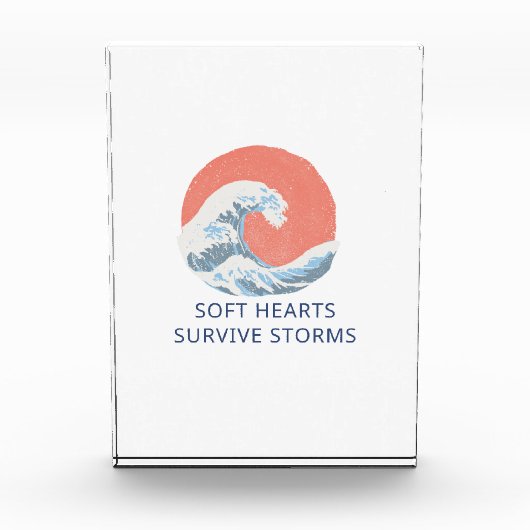 Weiche Herzen überleben Stürme Fotoblock (Vorderseite)