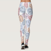 Weiche Herzen: Valentine's Continuous Line Leggings (Rückseite)