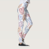 Weiche Herzen: Valentine's Continuous Line Leggings (Rechts)
