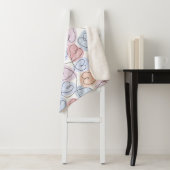 Weiche Herzen: Valentine's Continuous Line Sherpadecke (Beispiel)