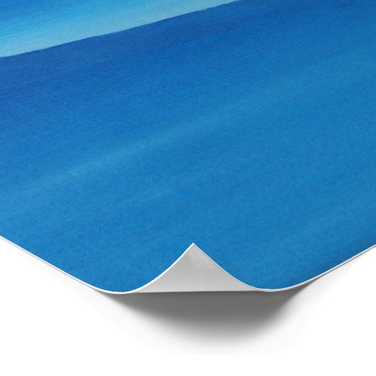 Weiche Himmel, Getreidemeere und kubistische Junks Poster (Ecke)