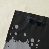 Weiche Holzkohle Noir  Strandtuch (Beispiel)
