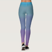 Weiche Hübsche Türkisfarben Leggings (Rückseite)