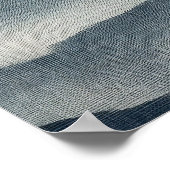 Weiche Indigo-Abstrakte-Terrain-Wandkunst Poster (Ecke)