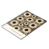 Weiche Kaiserin Florals Braun Notizblock (Linke Seite)
