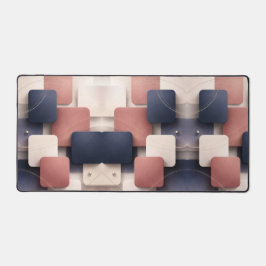 Weiche, kantige Würfel mit metallischen Akzenten A Schreibtischunterlage