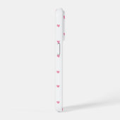 Weiche Katzen Polka-Herzen iPhone Hülle (Rechte Seite)