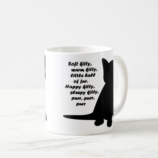 Weiche Kitty-Lied-Tasse Kaffeetasse (VorderseiteRechts)