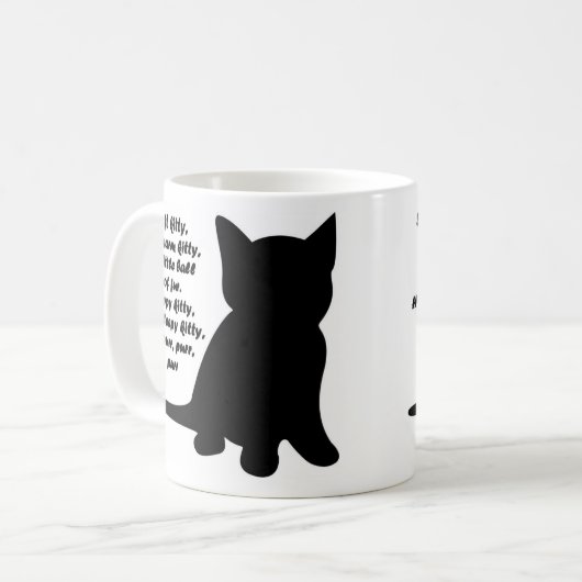 Weiche Kitty-Lied-Tasse Kaffeetasse (Vorderseite Links)