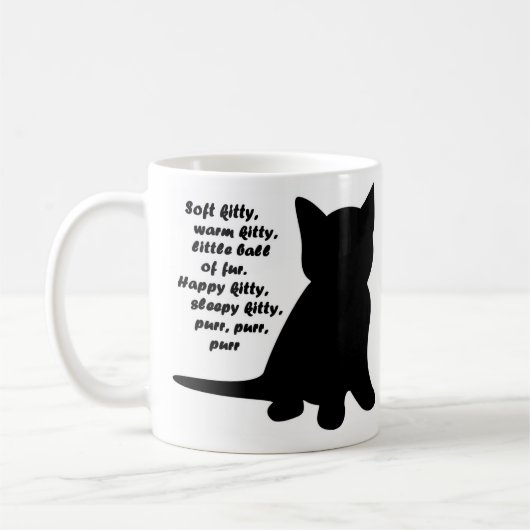 Weiche Kitty-Lied-Tasse Kaffeetasse (Links)