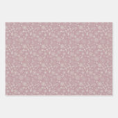 Weiche, komplizierte und hübsche Blumen Geschenkpapier Set (Vorderseite 2)