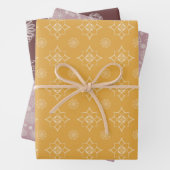 Weiche, komplizierte und hübsche Blumen Geschenkpapier Set (Beispiel)