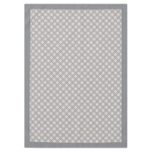 Weiche Koralle und graue Schachtel Tischdecke (Vorderseite)