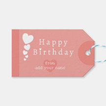 Weiche Korallen - Rosa Geburtstagshörerhorzen Gesc