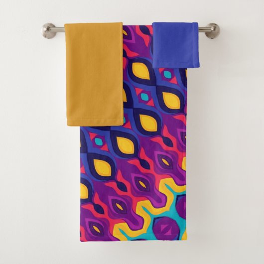 Weiche Kurven fett Farben Badhandtuch Set (Insitu)