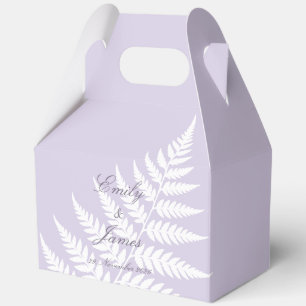 Weiche Lavendel Weiße Farn Große Pastell-Giebel Geschenkschachtel