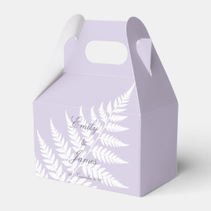 Weiche Lavendel Weiße Farn Kleine Pastell Giebel Geschenkschachtel