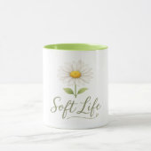 Weiche Lebensästhetik Daisy-Wasserfarbe Florale Ka Tasse (Zentrum)