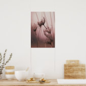 Weiche Licht Wilde Blumen Samenstände Poster (Küche)