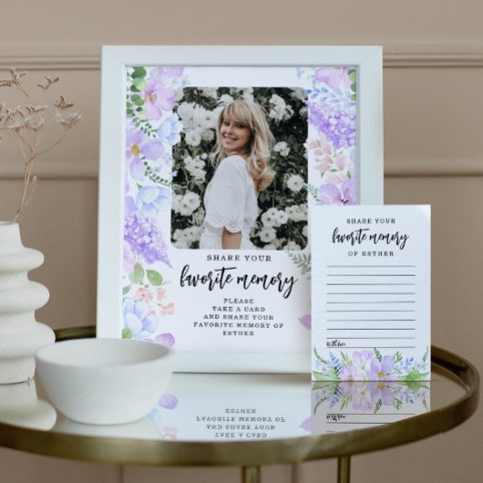 Weiche Lila Blätter teilen Ihre Lieblingsspeicherp Poster