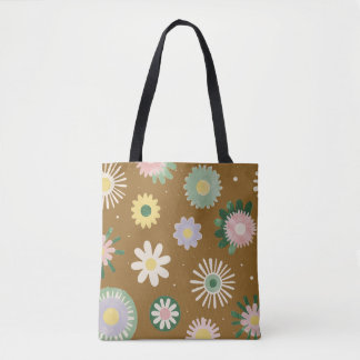 Weiche lila Blumenkunst-Tragetasche Tasche