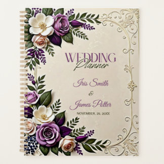 Weiche Lila Creme Botanische Hochzeit mit Flora Planer
