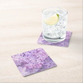 Weiche lila französische Fliedern Rechteckiger Pappuntersetzer (Vor Ort)
