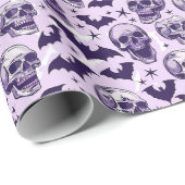 Weiche Lila Gotische Fantasie Geschenkpapier (Rolleneckpunkt)