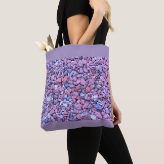Weiche lila Kieselsteine Tasche