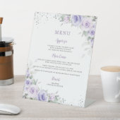 Weiche Lila Lavendel-Grünkarte Sockelschild (In SItu)