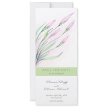 Weiche Lila Lilien Save the Date