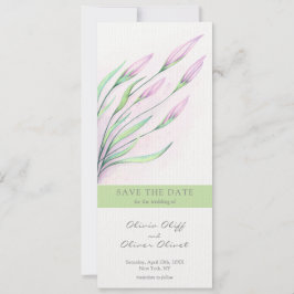 Weiche Lila Lilien Save the Date Einladung