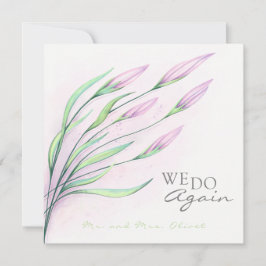 Weiche Lila Lilien Vow Verlängerung 10 Jahre Einla Einladung